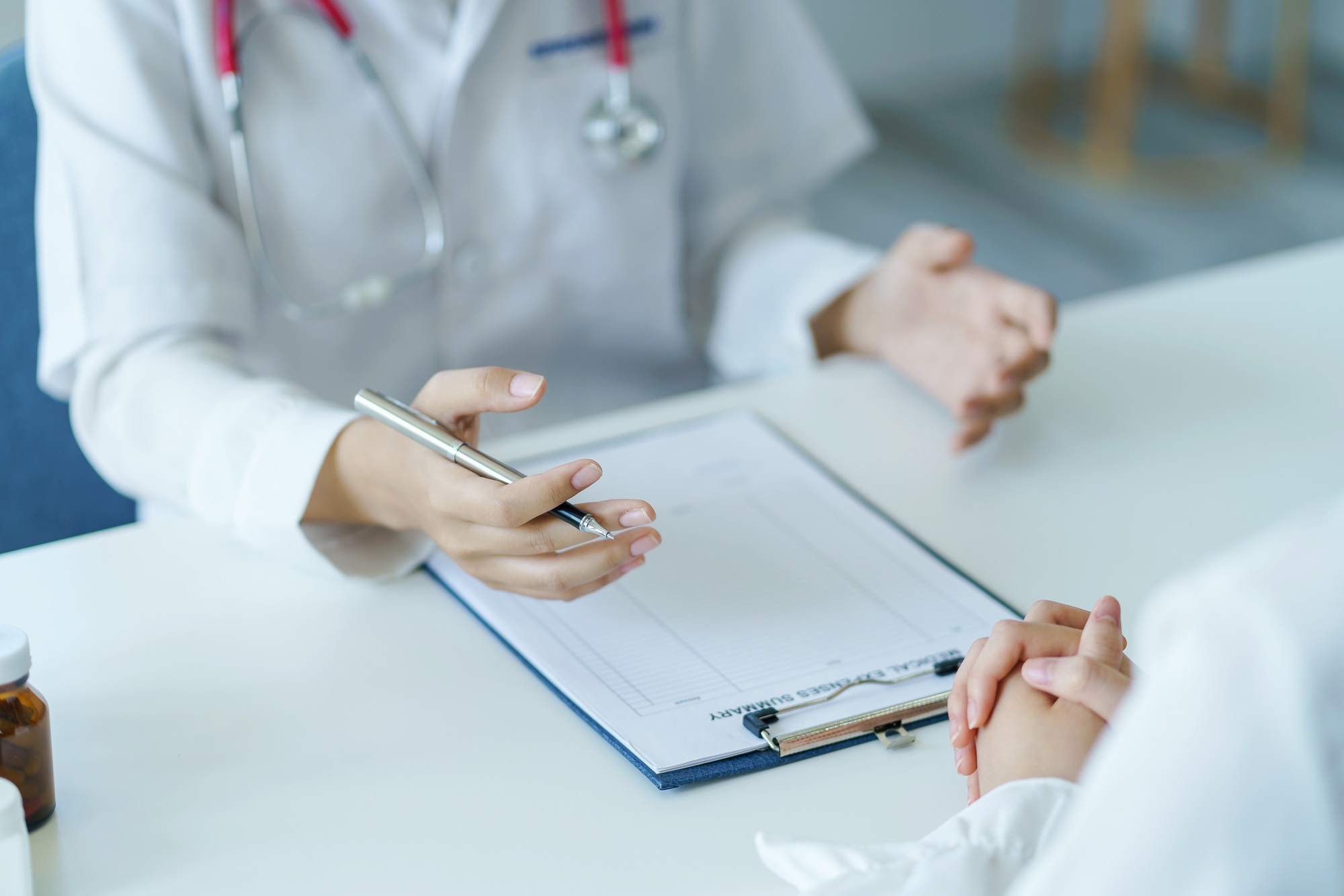 Doctor was inquiring about the symptom of the patient and notes in the document.